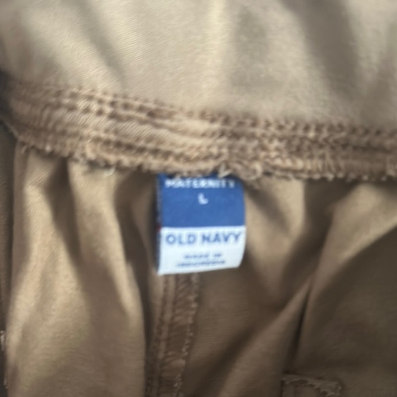 Old Navy Tan Ruched Asymmetrical Midi - Picture 6 of 11